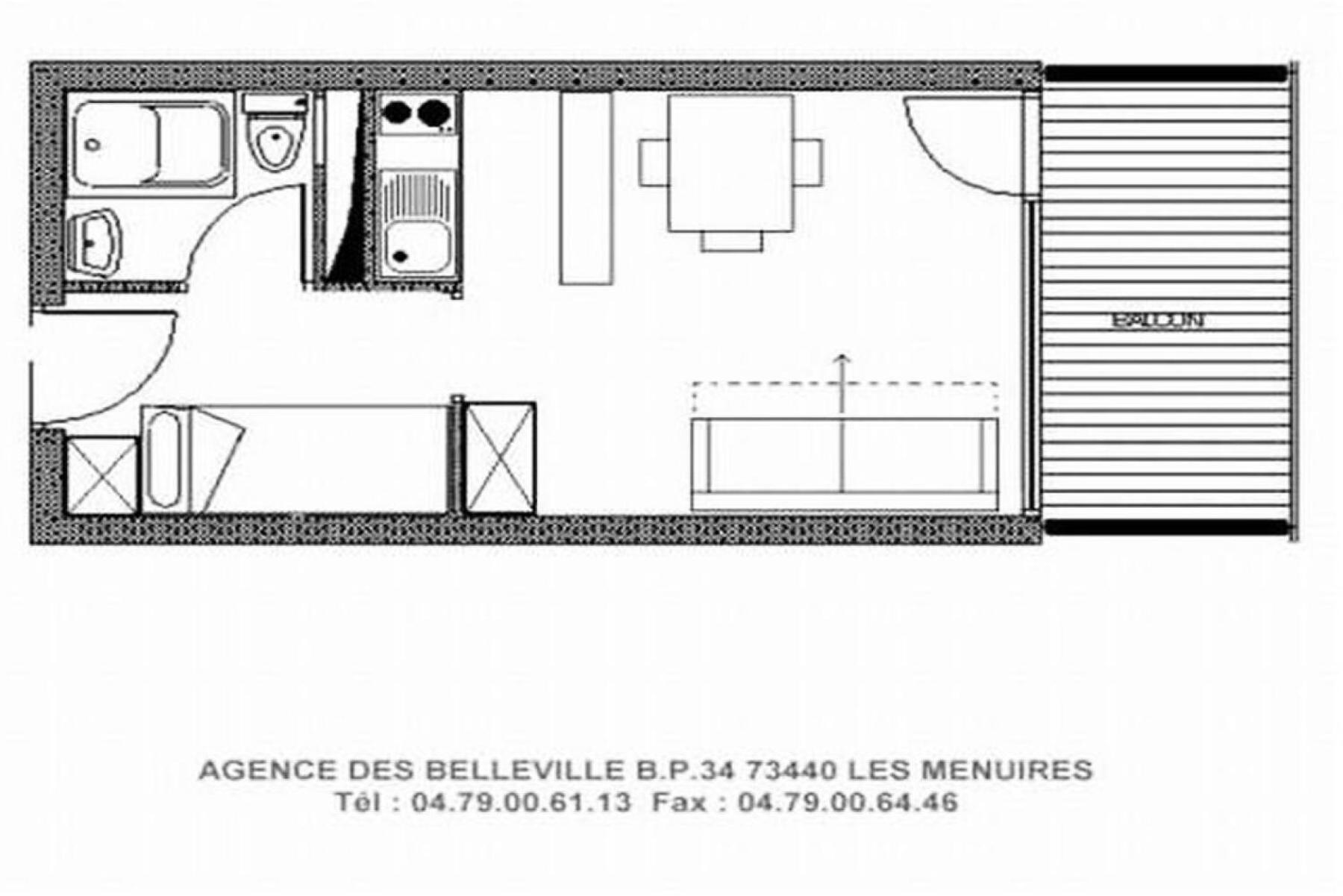 Residence Dorons - Studio Renove - Centre Station - Balcon Mae-1904 Saint-Martin-de-Belleville Εξωτερικό φωτογραφία